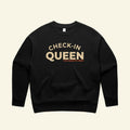 Check-in Queen Crew - Black - Front - The Cassette Crew