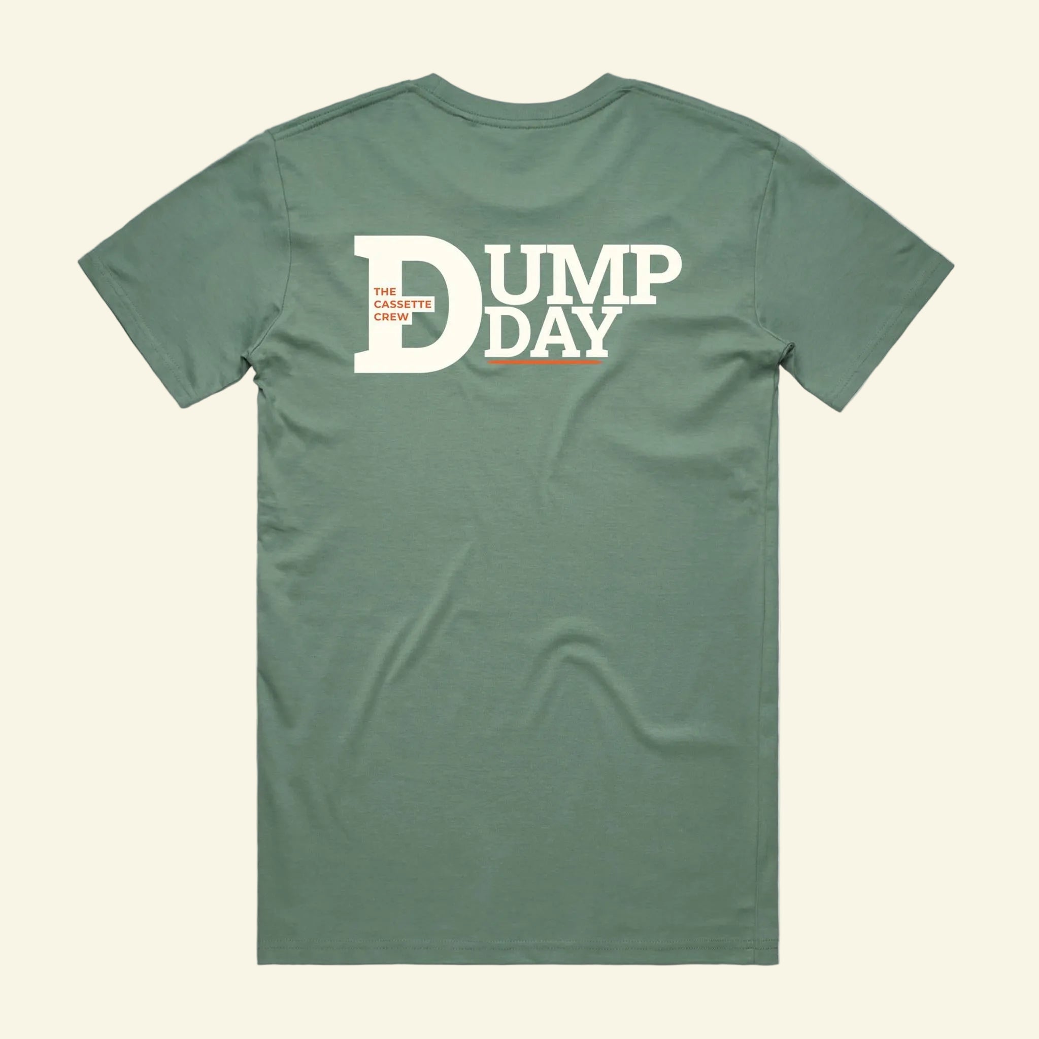 Dump Day Tee - The Cassette Crew - Sage - Premium RV and caravan lifestyle apparel