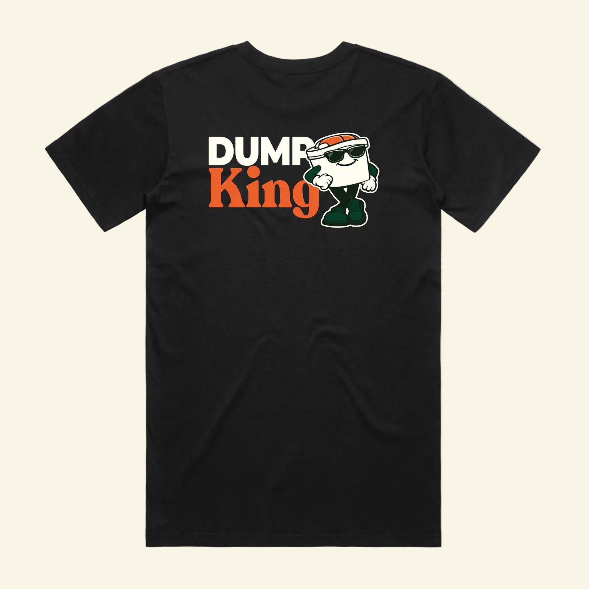 Dump King Tee - The Cassette Crew - Black - Premium RV and caravan lifestyle apparel