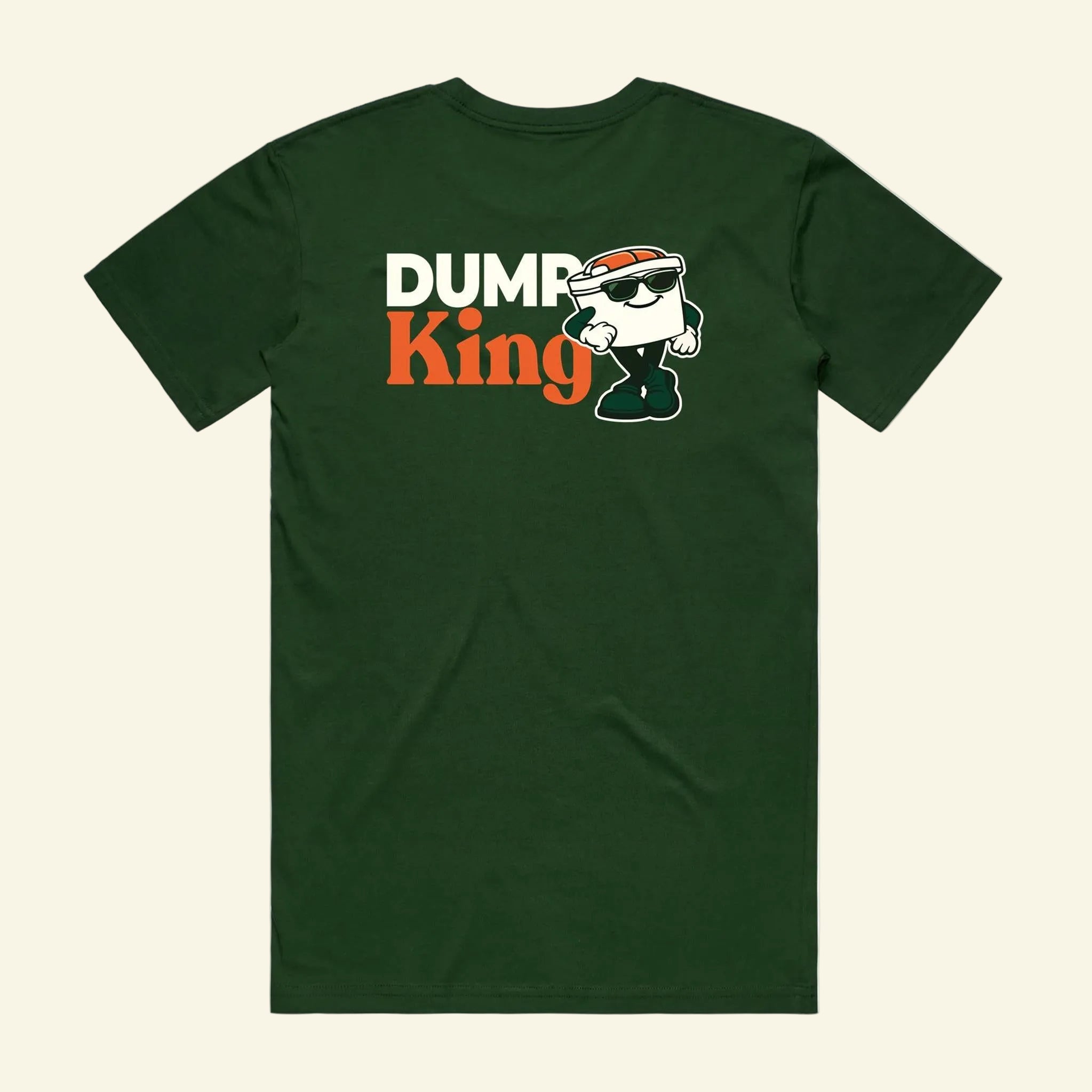 Dump King Tee - The Cassette Crew - Forest Green - Premium RV and caravan lifestyle apparel