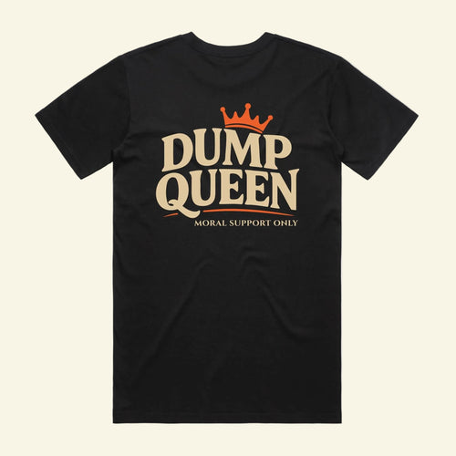 Dump Queen Tee - The Cassette Crew - Black - Premium RV and caravan lifestyle apparel