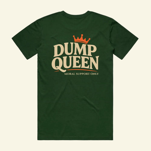 Dump Queen Tee - The Cassette Crew - Forest Green - Premium RV and caravan lifestyle apparel
