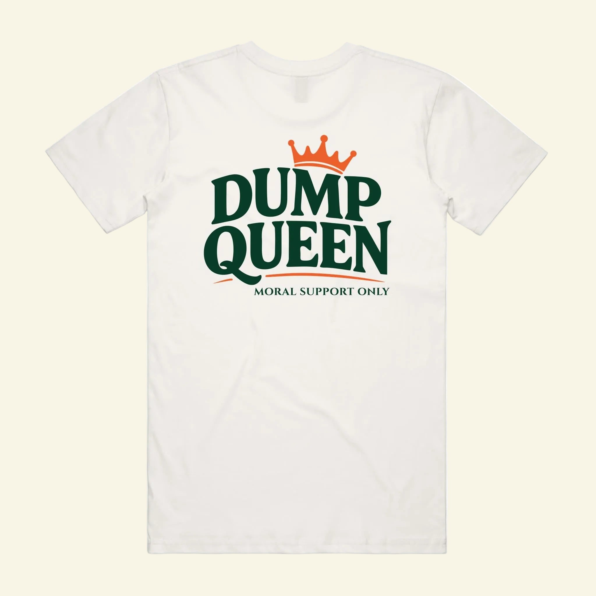 Dump Queen Tee - The Cassette Crew -Natural - Premium RV and caravan lifestyle apparel