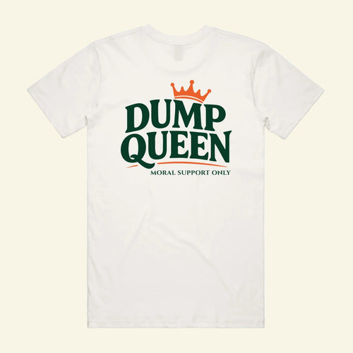 Dump Queen Tee - The Cassette Crew -Natural - Premium RV and caravan lifestyle apparel