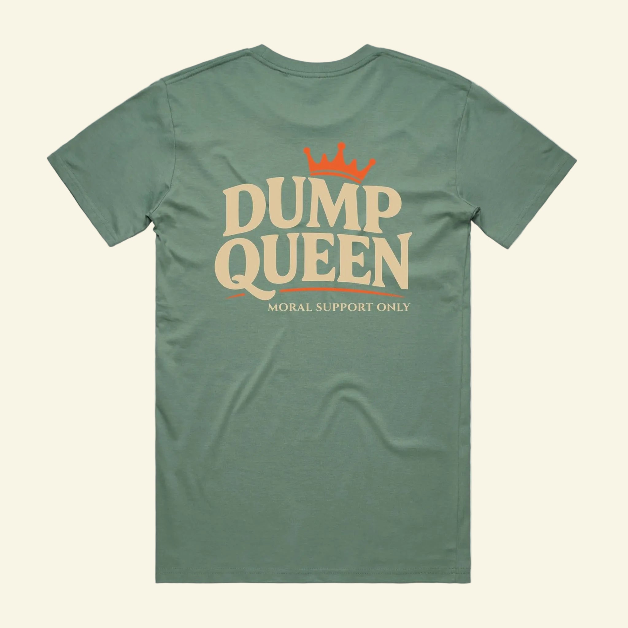 Dump Queen Tee - The Cassette Crew - Sage - Premium RV and caravan lifestyle apparel