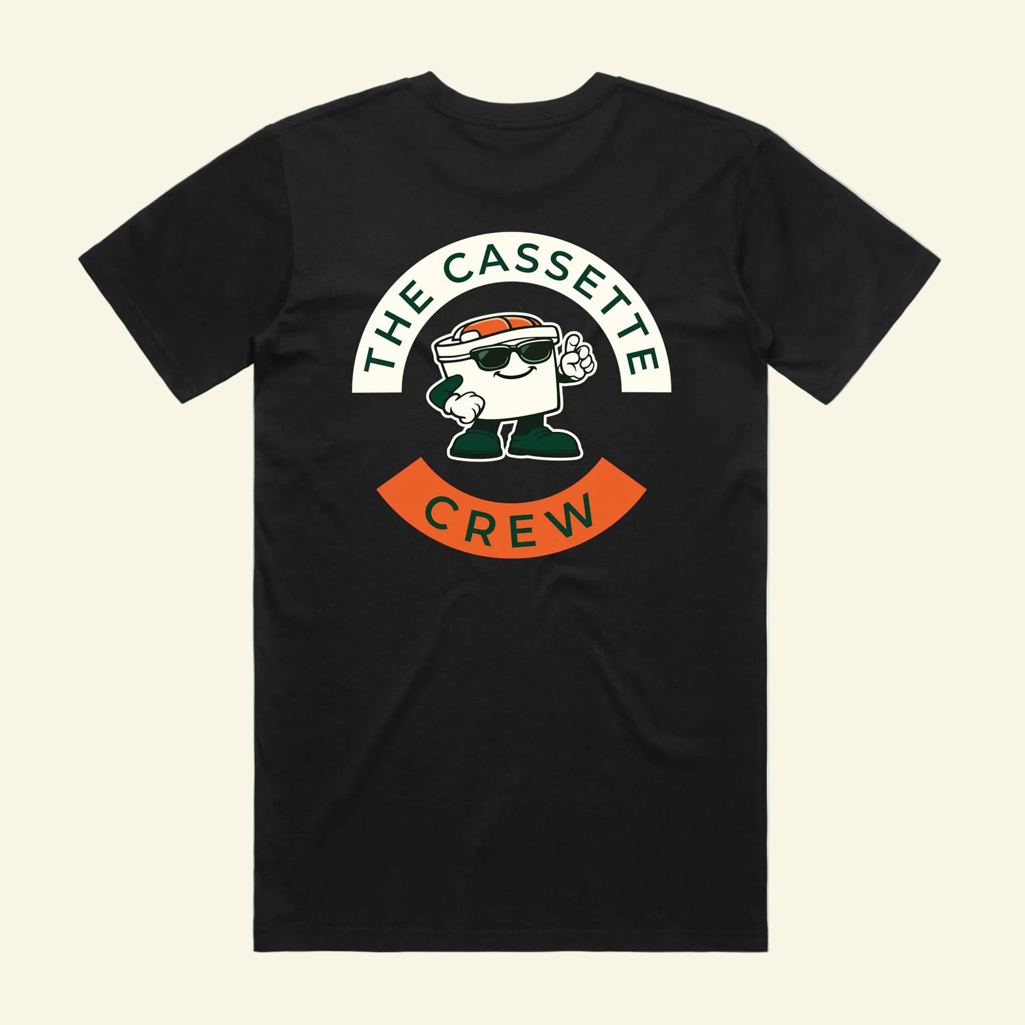 Emblem Tee - The Cassette Crew - Black - Premium RV and caravan lifestyle apparel