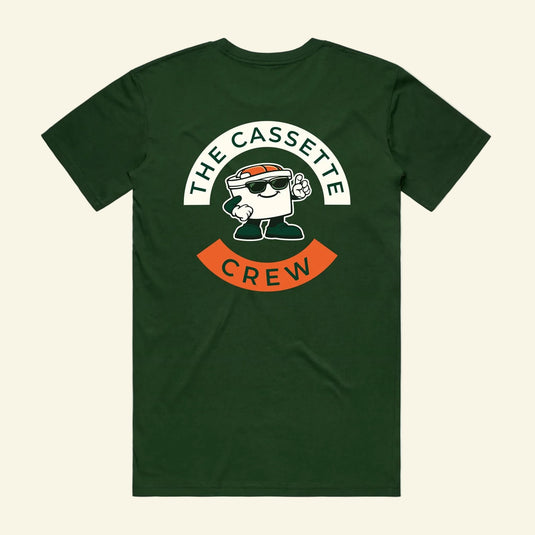 Emblem Tee - The Cassette Crew - Forest Green - Premium RV and caravan lifestyle apparel