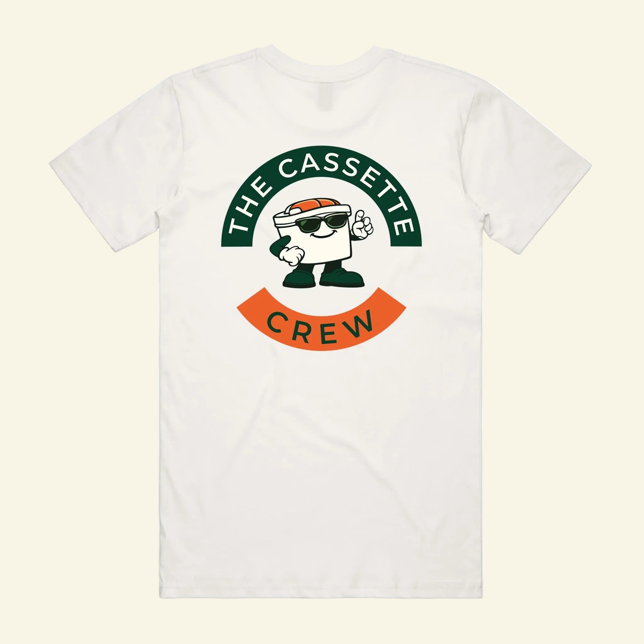 Emblem Tee - The Cassette Crew - Natural - Premium RV and caravan lifestyle apparel