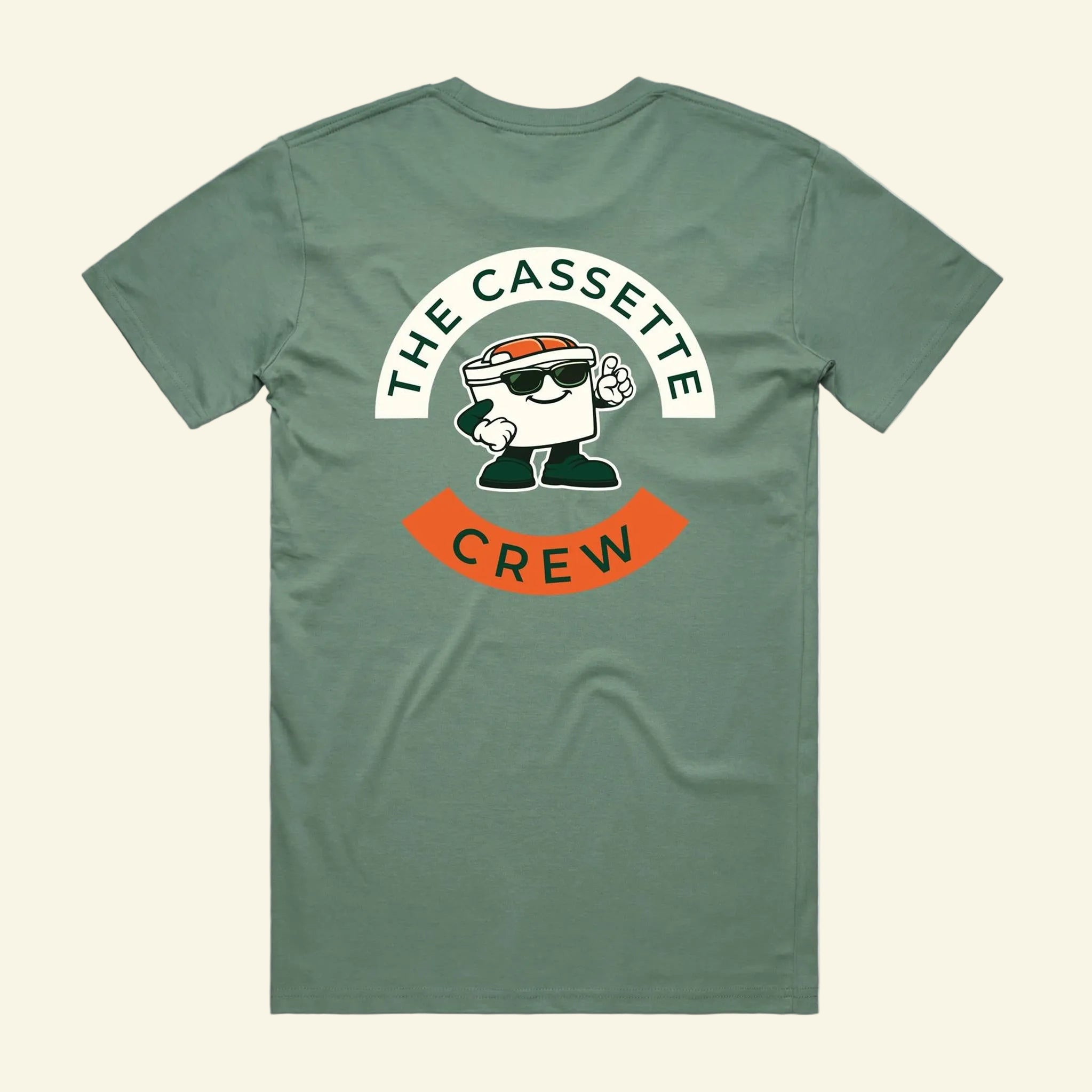 Emblem Tee - The Cassette Crew - Sage - Premium RV and caravan lifestyle apparel