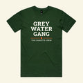 Grey Water Gang Tee - The Cassette Crew - Forest Green - Premium RV and caravan lifestyle apparel