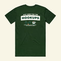 Hookups Tee - The Cassette Crew - Forest Green - Premium RV and caravan lifestyle apparel