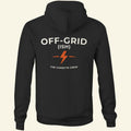 Off-Grid (ish) Hoodie - Black - Back - The Cassette Crew