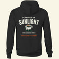 Powered by Sunlight Hoodie - Black - Back - The Cassette Crew