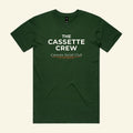 Social Club Tee - The Cassette Crew - Forest Green - Premium RV and caravan lifestyle apparel